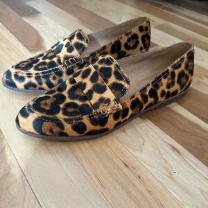 Madewell cheetah loafers sz 7